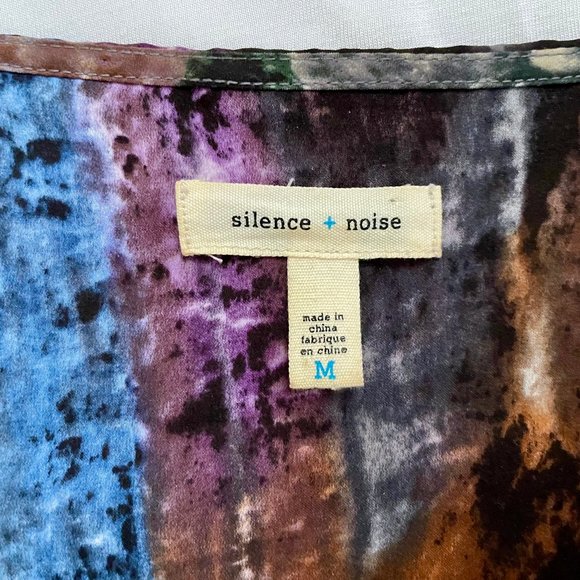 silence + noise marble satin t-shirt dress - Picture 5 of 8